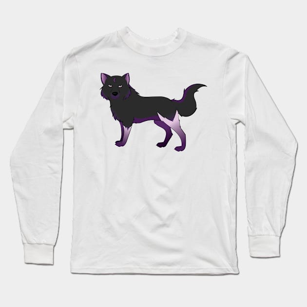 Wolf Long Sleeve T-Shirt by Krystal_Moon